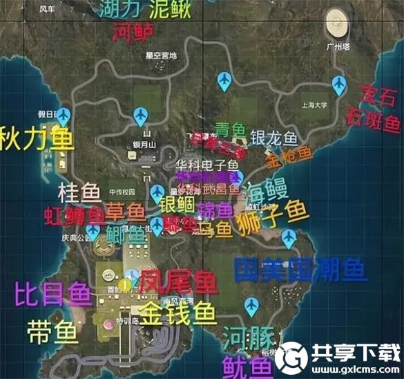 和平精英绿洲世界钓鱼点位在哪